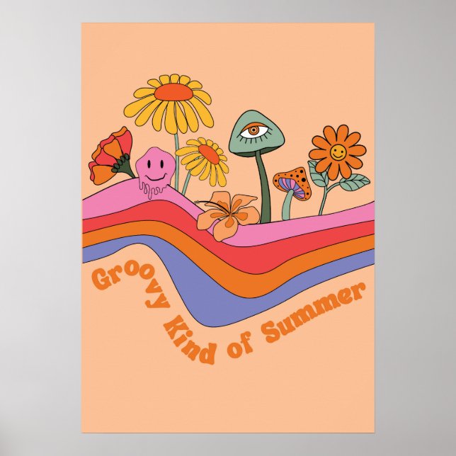 Groovy sommar poster (Framsidan)