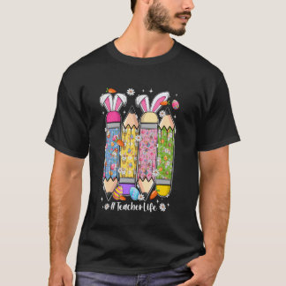 Groovy söt lärare liv pennor med kaninöron Ea T Shirt