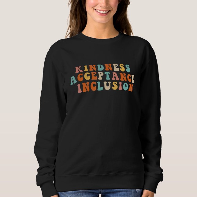 Groovy SPED  Kindness Acceptance Inclusion Educato T Shirt (Framsida)
