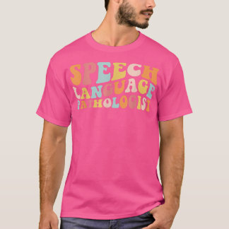 Groovy Speech Language Pathologist Leopard Speech  T Shirt