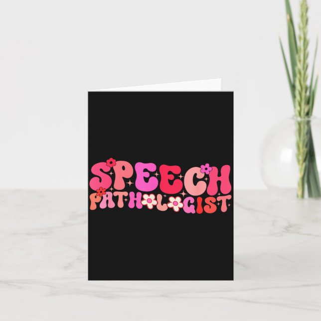 Groovy Speech Pathologist Speech Language Therapy  Kort (Framsida)