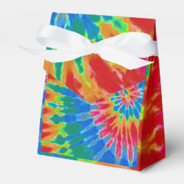 Groovy Spiral Regnbåge Tie Dye Presentaskar