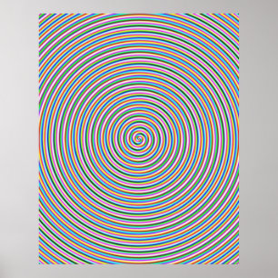 Groovy Spiral Skriv ut Poster