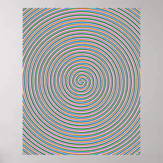 Groovy Spiral Skriv ut Poster