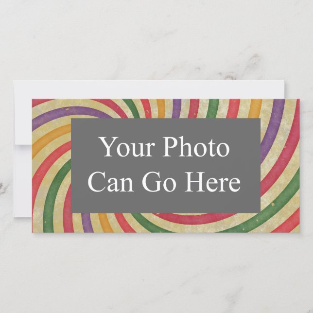 Groovy Spiral Sunbeam Ray Swirl Design Grungy (Framsida)