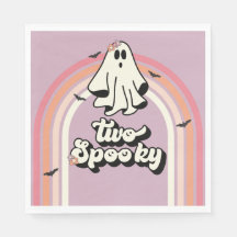 Groovy spöke retro Halloween Två Kusliga Födelseda