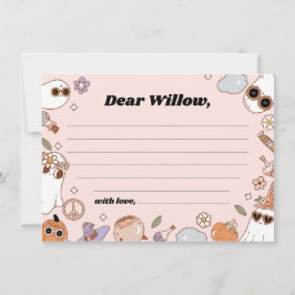 Groovy Spooky Halloween Birthday Time Capsule Card Rådkort
