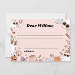 Groovy Spooky Halloween Birthday Time Capsule Card Rådkort