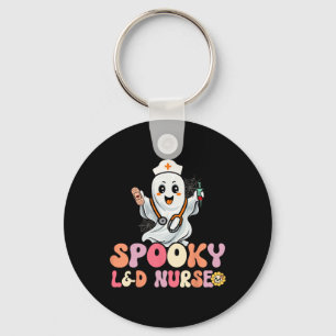 Groovy Spooky Labor and Delivery Nurse Halloween L Nyckelring