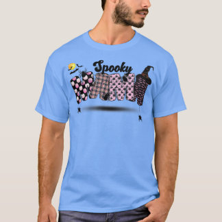 Groovy Spooky Mamma Retro Halloween Witchy Spooky  T Shirt
