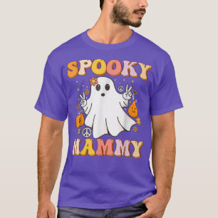 Groovy Spooky Mammy Ghost Boo Halloween Costume Re T Shirt