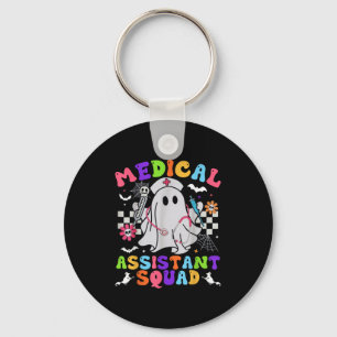 Groovy Spooky Medical Istant Squad Cute Halloween Nyckelring