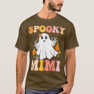 Groovy Spooky Mimi Ghost Boo Halloween Costume Ret T Shirt