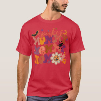 Groovy Spooky Mommy Fabulous Mommy Halloween Party T Shirt