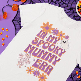 Groovy Spooky Mummy Era Retro Halloween T Shirt