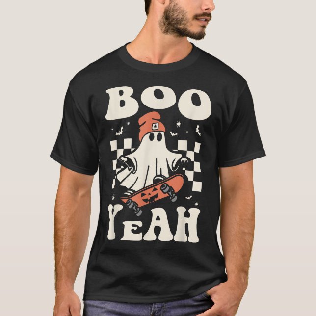Groovy Spooky Vibes T Shirt (Framsida)
