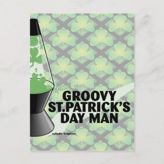 Groovy St Pats Day-vykort Vykort