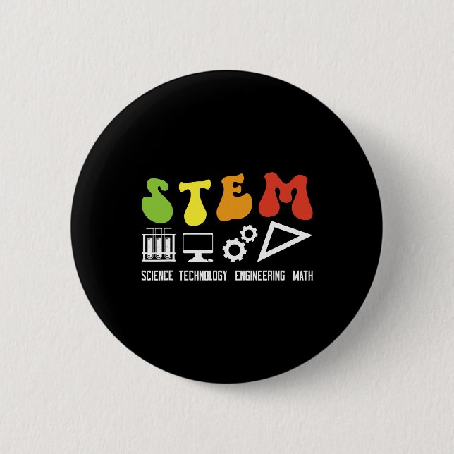 Groovy Stem Lärar Förbättring Stem Undervisning  Knapp (Framsida)