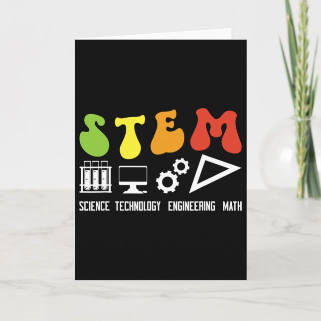 Groovy Stem Lärar Förtjusande Stem Undervisning  Kort (Framsida)