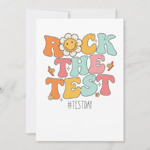 Groovy Sten testdagen för motiv testning Inbjudningar