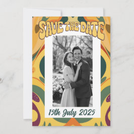 Groovy stil, 70-talets 60-årsjubileum vibe meddelande