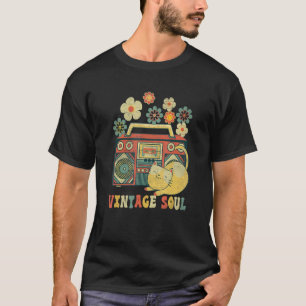 Groovy Stil Cat Soul Flowers Wildblomkatt T Shirt