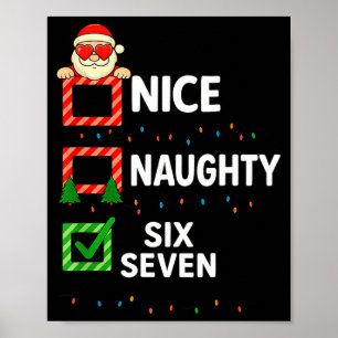 Groovy Stygga Sex Sju 67 Jul Familj Xmas Poster