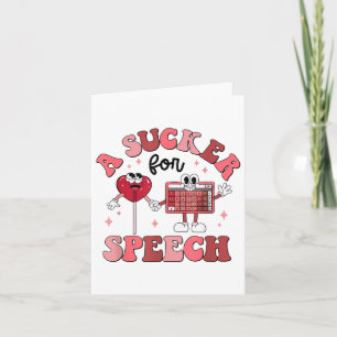 Groovy Sugga För Tal Valentine Logoped Kort