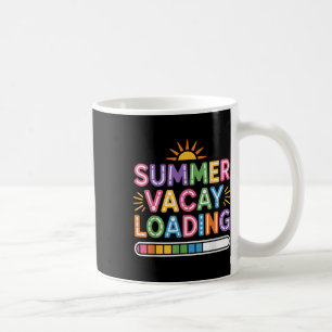 Groovy Summer Vacay Loading Teacher Week förra dag Kaffemugg