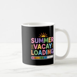 Groovy Summer Vacay Loading Teacher Week förra dag Kaffemugg