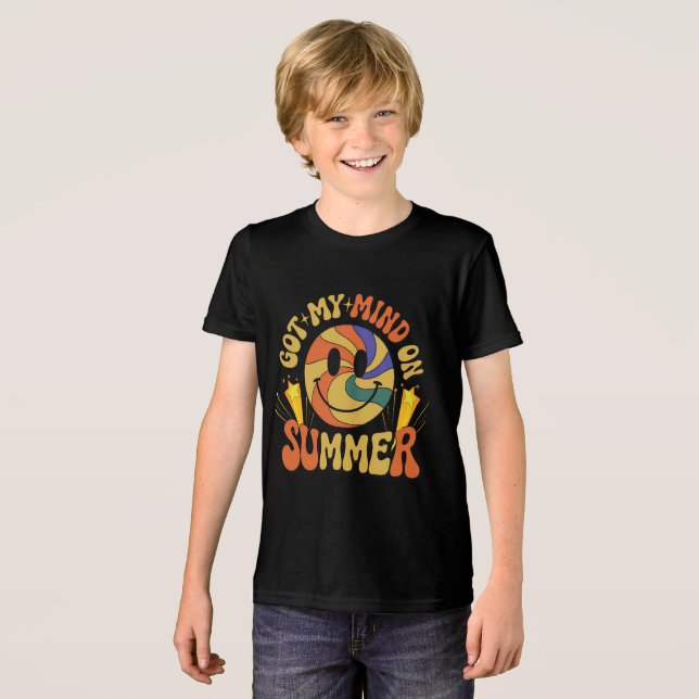 Groovy Summer Vibes Smiley Tee (Framsida Full)