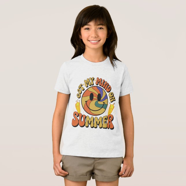 Groovy Summer Vibes Smiley Tee (Framsida Full)