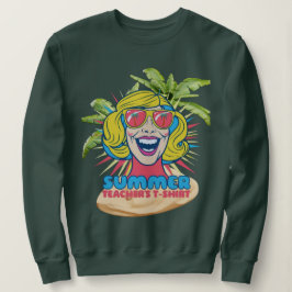 Groovy Summer Vibes Smiley Tee for Teacher