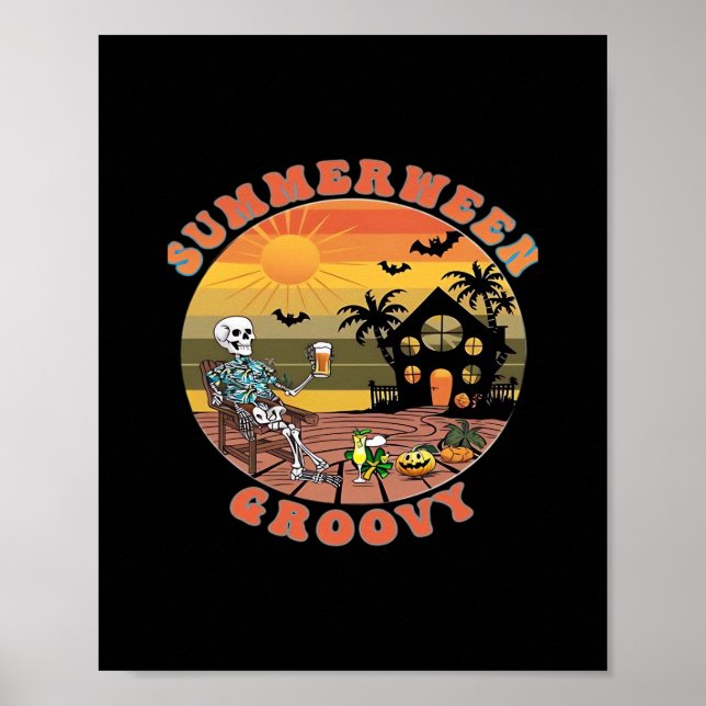 Groovy Summerween för uppdatering av värmeklassisk Poster (Framsidan)