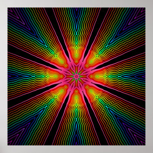 Groovy Sunshine - Fractal Poster