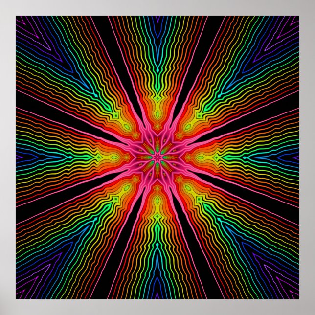 Groovy Sunshine - Fractal Poster (Framsidan)