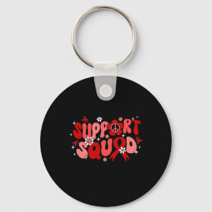 Groovy Support Squad Brain Aneurysm Awareness Gift Nyckelring