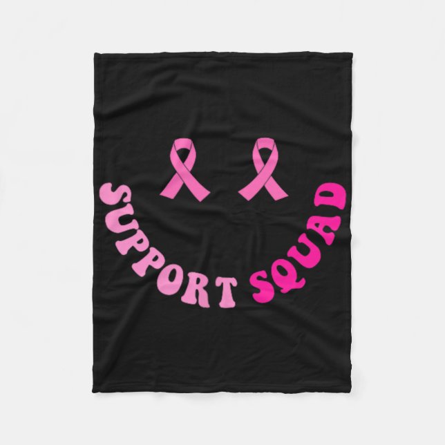 Groovy Support Squad Breast Cancer Awareness 2 Sid Fleecefilt (Framsidan)