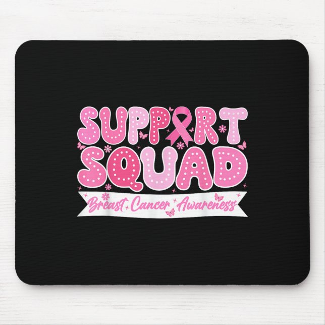 Groovy Support Squad Breast Cancer Awareness Rosa Musmatta (Framsidan)