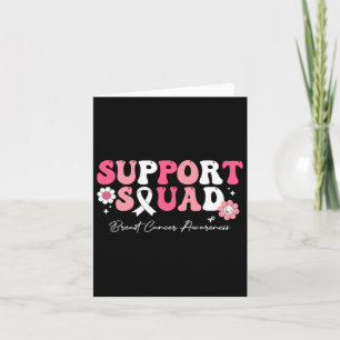Groovy Support Squad Breast Cancer Awareness White Kort
