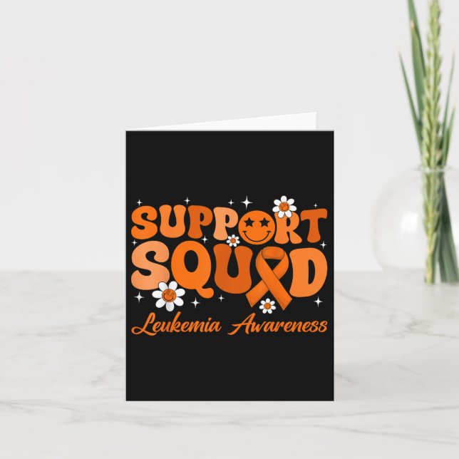Groovy Support Squad Leukemia Awareness Month Oran Kort (Framsida)