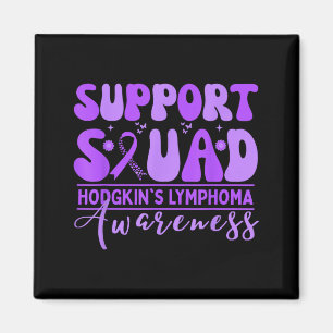 Groovy supportgrupp Hodgkins lymfom lavendel Magnet