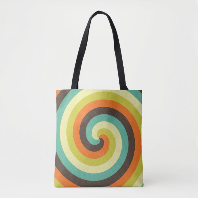 Groovy Swirl Revival Tygkasse (Framsida)