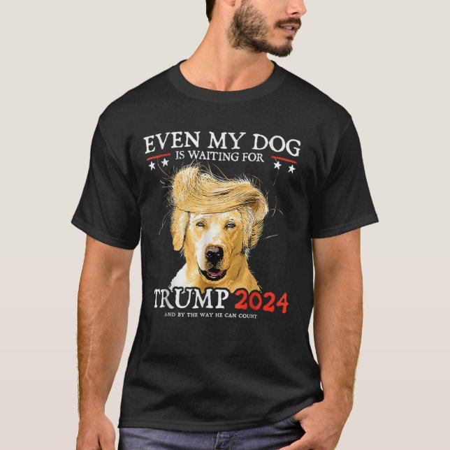 Groovy t.o.m. min Hund väntar på en klump 2024 T Shirt (Framsida)