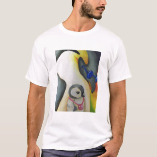 Groovy T-tröja för pingvinmålningvit Tee Shirt