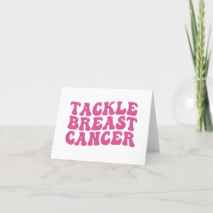 Groovy Tackle Bröstcancer Medvetenhet Tack Kort