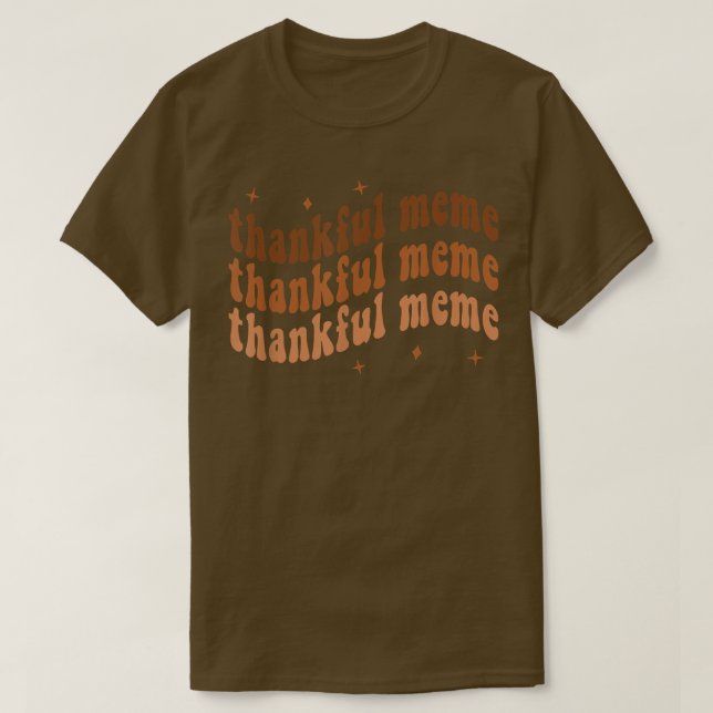 Groovy tacksamt minnesvärde hösthöstens Thanksgivi T Shirt (Design framsida)