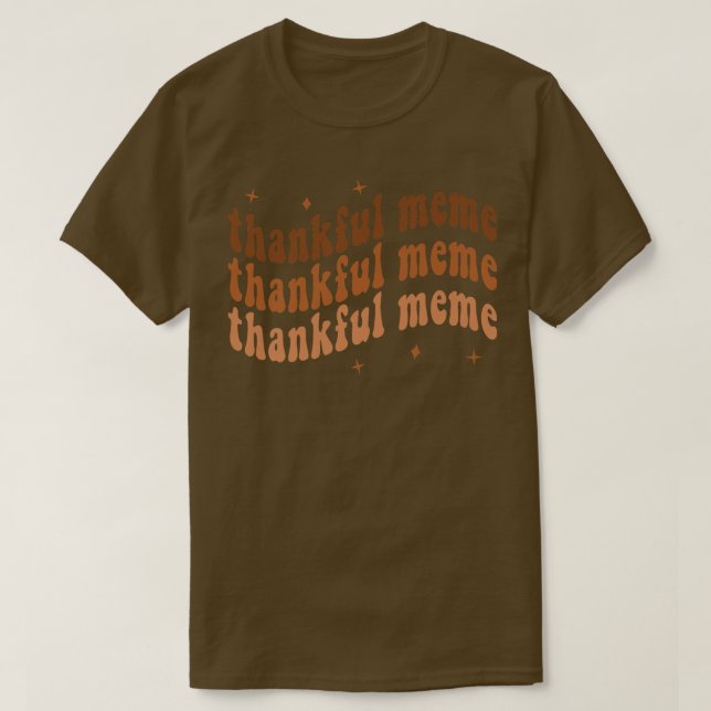 Groovy tacksamt minnesvärde hösthöstens Thanksgivi T Shirt (Design framsida)