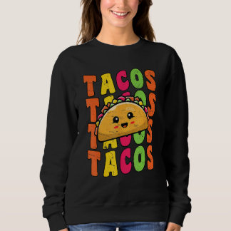 Groovy Taco Tuesday Retro  Taco  Cinco De Mayo T Shirt