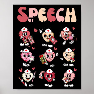 Groovy talterapi Alla hjärtans dag Hjärt Slp Va Poster